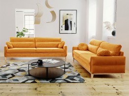 Minkšta dvivietė sofa BELLANO