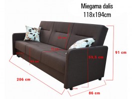 Minkšta sofa SOFIA